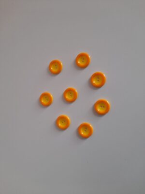 Loose Orange Ridged Button